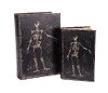 8 Inch Skeleton Antique Book Box