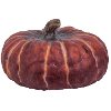 Harvest Red Ceramic Flat Pumpkin