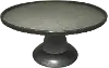 14 Inch Antique Metal Galvanized Tin Tray On Stand