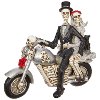 Two Skeletons On Motorcycle Figurine