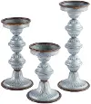 Clearance 15 Inch Rusted Iron Candle Holder