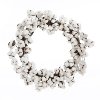 White Cotton Ball Wreath Arrangement