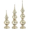 14 Inch Mercury Glass LED Lighted Antique Finial