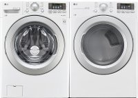 KIT LG Front Load Washer and Gas Dryer Pair - White