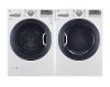 KIT LG Front Load Washer and Electric Dryer Pair - White-2