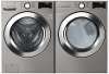 KIT LG Front Load Washer and Dryer Set with Ultra Large Capacity - Graphite Steel Gas