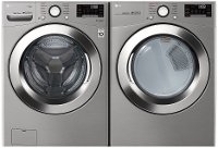 KIT LG Front Load Washer and Dryer Set with Ultra Large Capacity - Graphite Steel Gas