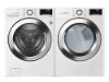 KIT LG Front Load Washer and Dryer Set - White Gas