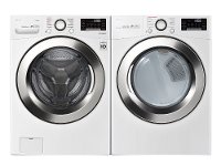 KIT LG Front Load Washer and Dryer Set - White Gas