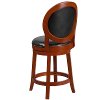Light Cherry Swivel Counter Height Stool-3