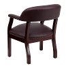 Sophisticated Burgundy Leather Accent Chair-3