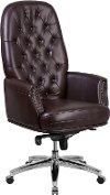 High Back Brown Leather Office Chair - Erico-1