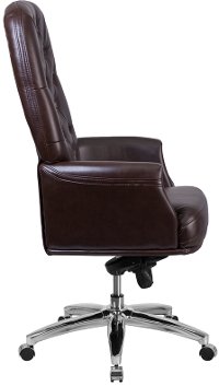 High Back Brown Leather Office Chair - Erico-2