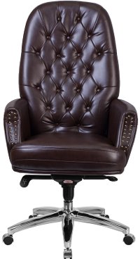 High Back Brown Leather Office Chair - Erico-4