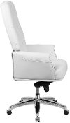 High Back White Leather Office Chair - Erico-2