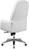High Back White Leather Office Chair - Erico-3