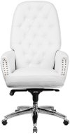 High Back White Leather Office Chair - Erico-4