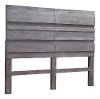 Rustic Light Gray Queen Headboard - Cavin-6