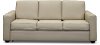 Taupe Leather-Match Queen Sofa Bed - Denver-1
