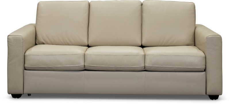 Taupe Leather Match Queen Sofa Bed Denver Rc Willey Furniture Taupe Leather Match Queen Sofa Bed Denver