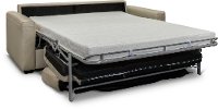 Taupe Leather-Match Queen Sofa Bed - Denver-2