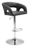 Black Leatherette Bar Stool - Har