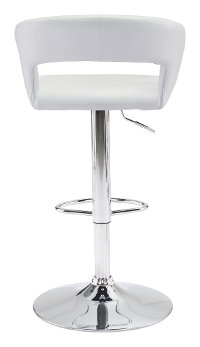 White Leatherette Bar Stool - Har-5