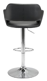 Black Leatherette Bar Stool - Hyster-6