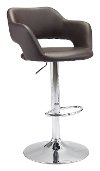 Espresso Brown Leatherette Bar Stool - Hyster-2