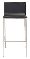 Black Leatherette Bar Stool - Marina-3