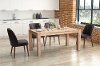Set of 2 Brown Leatherette Dining Room Chairs - Kennedy