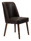 Set of 2 Brown Leatherette Dining Room Chairs - Kennedy-3