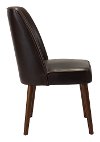 Set of 2 Brown Leatherette Dining Room Chairs - Kennedy-4