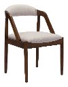 Beige Upholstered Dining Room Chair - Jefferson