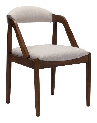 Beige Upholstered Dining Room Chair - Jefferson