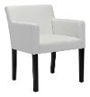 White Leatherette Dining Room Chair - Franklin