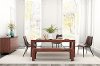 Set of 2 Brown Scoop Dining Room Chairs - Norwich