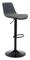 Vintage Dark Gray Bar Stool - Lakeshore-2