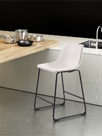 Distressed White Counter Height Stool - Smart