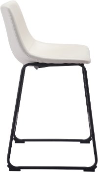 Distressed White Counter Height Stool - Smart-5