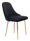 Black Velvet Dining Room Chair - Merritt