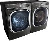 KIT LG Front Load Washer and Dryer Set - Black Stainless Steel Electric-2