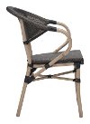 Set of 2 Dark Brown Outdoor Patio Chairs - Mareseilles-4
