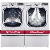KIT LG Front Load Washer and Dryer Laundry Set - White Gas-2