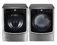 KIT LG Front Load Washer and Dryer Set - Graphite Steel Gas