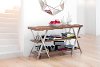 50 Inch Mid-Century Modern Walnut Brown TV Stand - Renmen-1