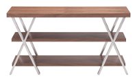 50 Inch Mid Century Modern Walnut Brown TV Stand - Renmen-4