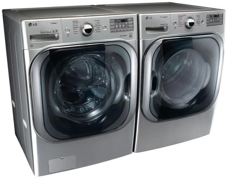 KIT LG Front Load Washer and Dryer Pair - Graphite Steel Gas, 8100-2