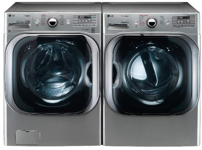 KIT LG Front Load Washer and Dryer Pair - Graphite Steel Gas-1