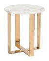 Modern Marble and Gold End Table - Atlas-2